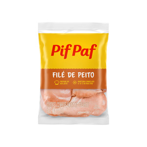 Filé De Peito De Frango IQF 1kg - Caixa C/ 12. Qualidade de Sabor Pif Paf