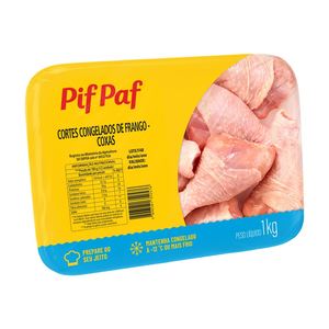 Coxa de Frango Bandeja 1kg - caixa c/ 12kg. Qualidade e Sabor Pif Paf