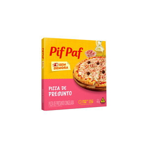 Pizza de Presunto 460g - Caixa c/ 12. Qualidade e Sabor Pif Paf