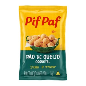 Pão de Queijo Coquetel 1kg - Caixa C/ 8. Qualidade e Sabor Pif Paf