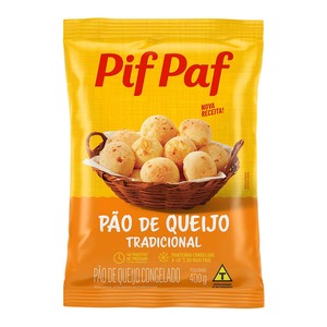 Pão de Queijo Tradicional 400g - Caixa c/ 20. Qualidade e Sabor Pif Paf