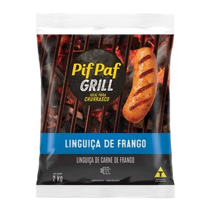 Linguiça de Frango 2kg - caixa c/ 6. Qualidade e Sabor Pif Paf