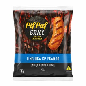 Linguiça de Frango 1kg - caixa c/ 12. Qualidade e Sabor Pif Paf