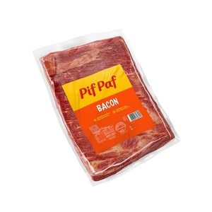 Bacon Pedaços Peso Variável - Caixa C/ 2. Qualidade e Sabor Pif Paf Bacon Pedaços Peso Variável - Caixa C/ 2. Qualidade e Sabor Pif Paf