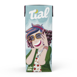 Néctar de Uva Tial Kids 200ML - Caixa C/ 24. Qualidade e Sabor Pif Paf