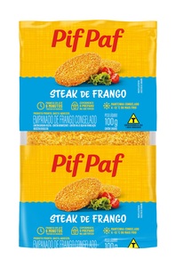 Steak De Frango Empanado 100g - Caixa C/ 60. Qualidade e Sabor Pif Paf Steak De Frango Empanado 100g - Caixa C/ 60. Qualidade e Sabor Pif Paf