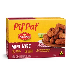 Mini Kibe de Carne Bovina 300g - Caixa C/ 12. Qualidade e Sabor Pif Paf Mini Kibe de Carne Bovina 300g - Caixa C/ 12. Qualidade e Sabor Pif Paf