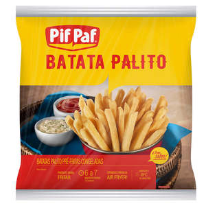 Batata Palito 2kg - Caixa C/ 5. Qualidade e Sabor Pif Paf Batata Palito 2kg - Caixa C/ 5. Qualidade e Sabor Pif Paf