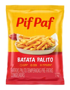 Batata Palito 2kg - Caixa C/ 5. Qualidade e Sabor Pif Paf Batata Palito 2kg - Caixa C/ 5. Qualidade e Sabor Pif Paf
