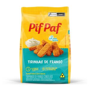 Tirinhas De Frango Empanadas 1kg - Caixa C/ 6. Qualidade e Sabor Pif Paf