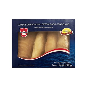 Lombo de Bacalhau Dessalgado Bacalanor 800g - Caixa C/ 12. Qualidade e Sabor Pif Paf Lombo de Bacalhau Dessalgado Bacalanor 800g - Caixa C/ 12. Qualidade e Sabor Pif Paf