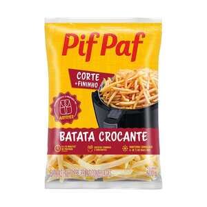 Batata Palito Crocante  600g - Caixa C/ 16. Qualidade e Sabor Pif Paf Batata Palito Crocante  600g - Caixa C/ 16. Qualidade e Sabor Pif Paf