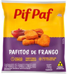Pafitos De Frango Empanados 700g - Caixa C/ 10. Qualidade e Sabor Pif Paf   Pafitos De Frango Empanados 700g - Caixa C/ 10. Qualidade e Sabor Pif Paf