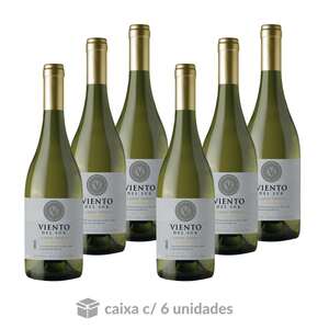 Vinho Branco Viento Del Sur Chardonnay 750ml - Caixa C/6 Vinho Branco Viento Del Sur Chardonnay 750ml - Caixa C/6
