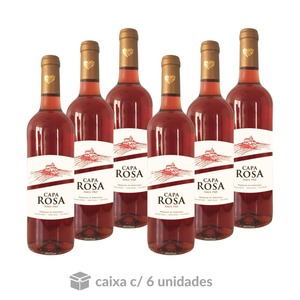 Vinho Rosé Capa Rosa 750ml - Caixa C/6 Vinho Rosé Capa Rosa 750ml - Caixa C/6