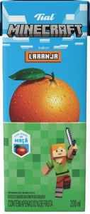 Refresco de Laranja Tial Minecraft - 200ML - Caixa C/ 24. Qualidade e Sabor Pif Paf Refresco de Laranja Tial Minecraft - 200ML - Caixa C/ 24. Qualidade e Sabor Pif Paf